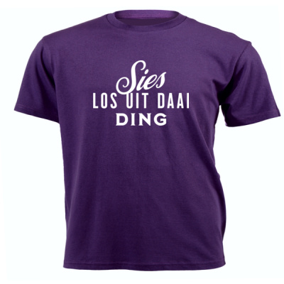 0001) Sies los uit daai ding - Unisex Short-sleeve T-shirt - 180g Thumbnail