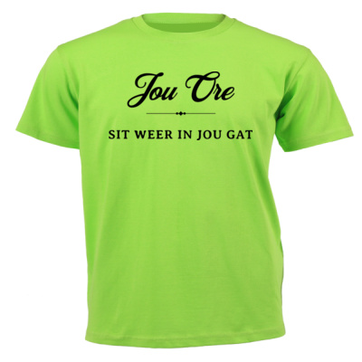 0034) Jou ore sit weer in jou gat - Unisex Short-sleeve T-shirt - 180g Thumbnail