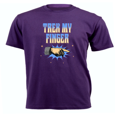 0018- Trek my finger - Unisex Short-sleeve T-shirt - 180g Thumbnail
