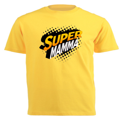 0015) Super Mamma - Unisex Short-sleeve T-shirt - 180g Thumbnail