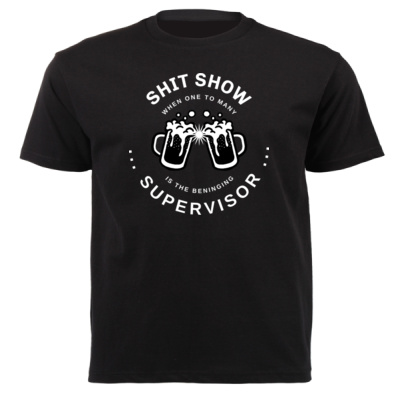 0060) Shit Show Supervisor - Unisex Short-sleeve T-shirt - 180g Thumbnail