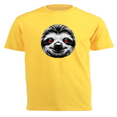 0092) Sloth (Black & White Series) - Unisex Short-sleeve T-shirt - 180g Thumbnail