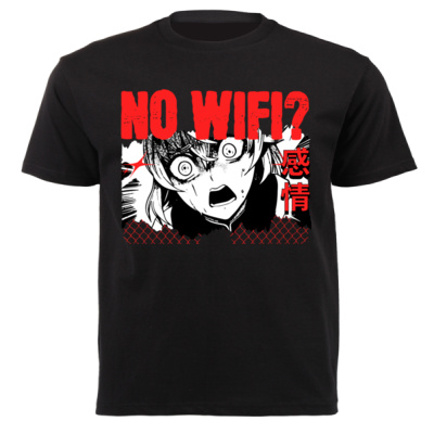 0104) No WIFI? - Unisex Short-sleeve T-shirt - 180g Thumbnail