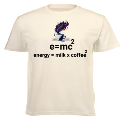e=mc2 Coffee - Unisex Short-sleeve T-shirt - 180g Thumbnail