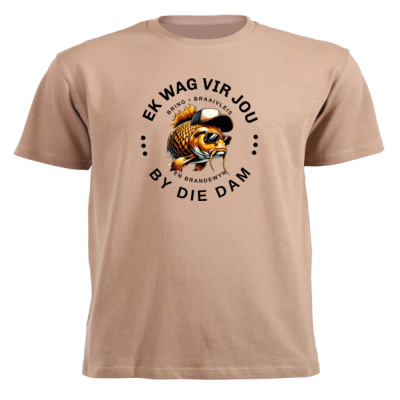 EK WAG VIR JOU BY DIE DAM - Unisex Short-sleeve T-shirt - 180g Thumbnail