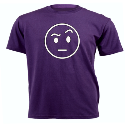 Raising Eyebrow Emoji - Unisex Short-sleeve T-shirt - 180g Thumbnail