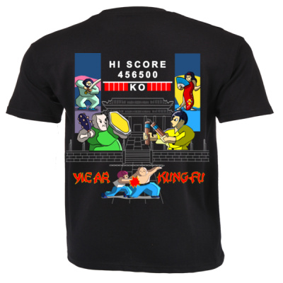 Y002 - Yie Ar Kung Fu  - DTF PRINT on 180g Shirt  Thumbnail