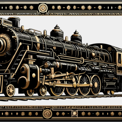 Retro Steam Train 0.1 Black & Gold Series Thumbnail