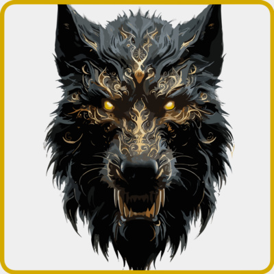 Werewolf - Black and Gold Decor Thumbnail